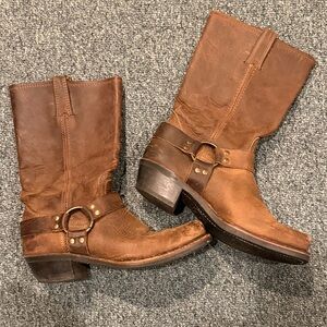 Women’s Frye Leather Harness Boots – Size 9